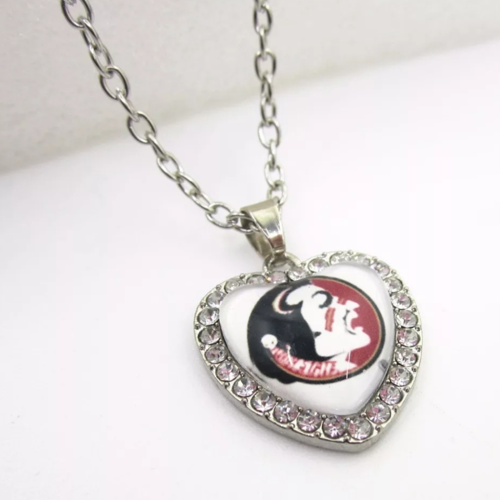 FSU Florida State University Seminoles Necklace with Pendant NEW